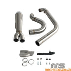 2-Into-1 Exhaust System for Harley Dyna Super Glide Custom FXDC (2006-2017)