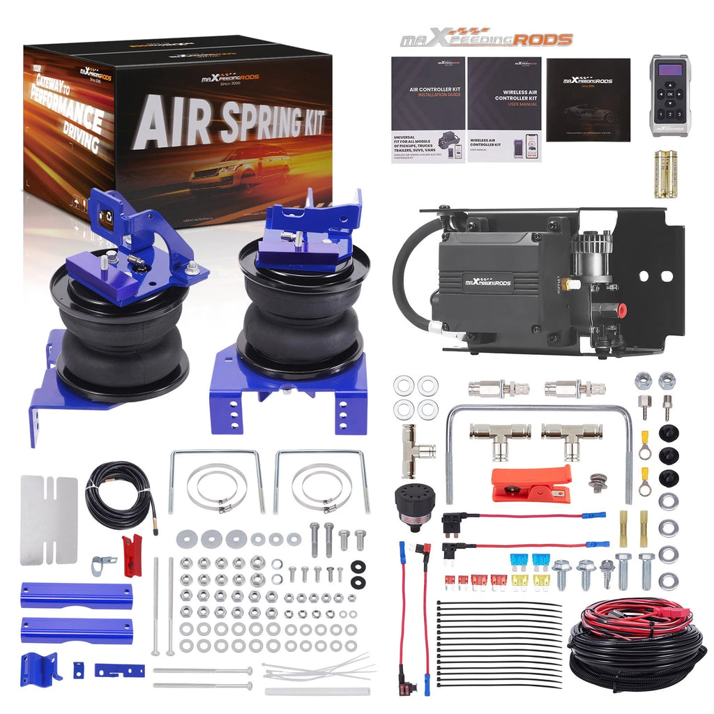 Wireless Compressor Kit + Air Suspension Bags for Ford F250 (2011–2016)