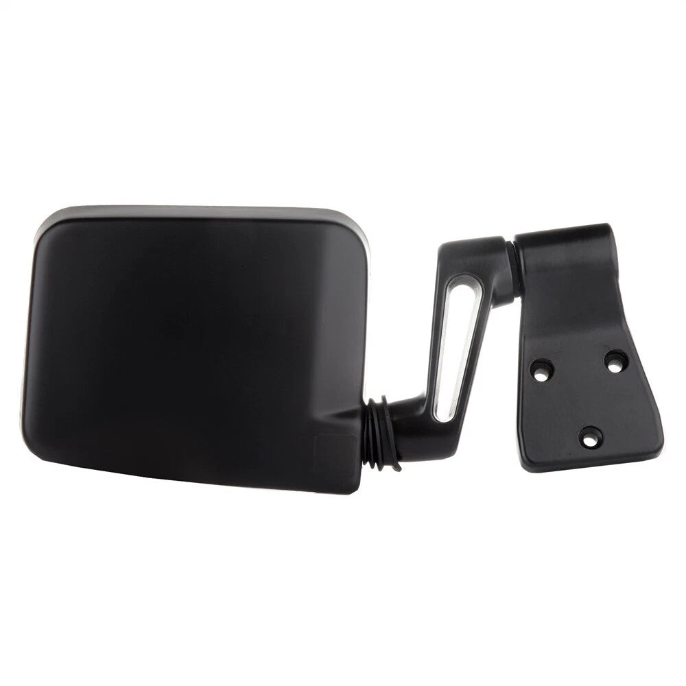 Set of 2 Black Manual Side View Mirrors for Jeep Wrangler (1987-2002)