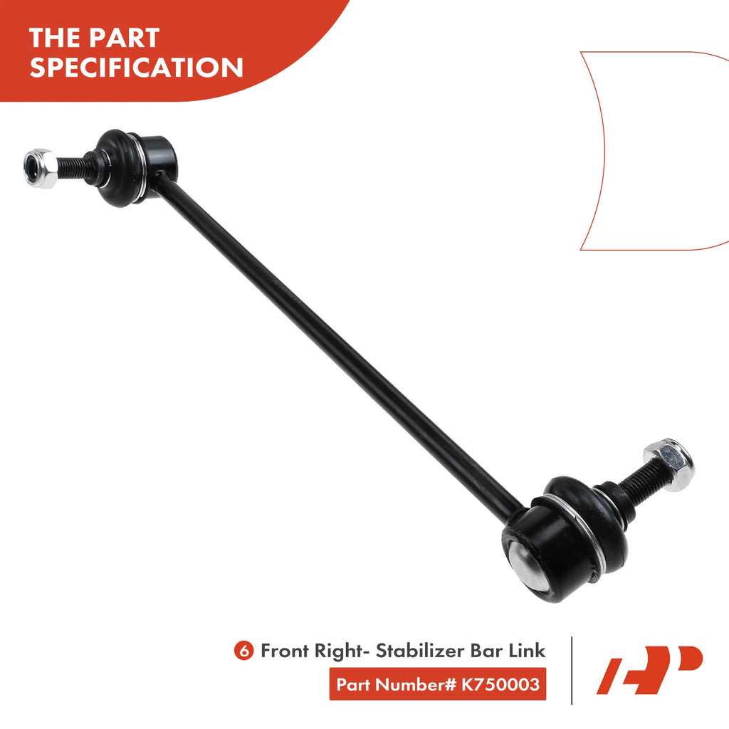 8x Wheel Bearing Control Arm Ball Joint Kit for BMW 128i 135i 323i 325i (2008–2013)