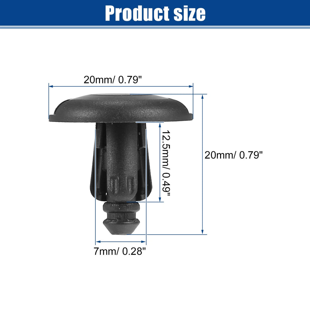10 Pcs Radiator Cover Retainers Clips for Toyota 4Runner (No. 9046708217)