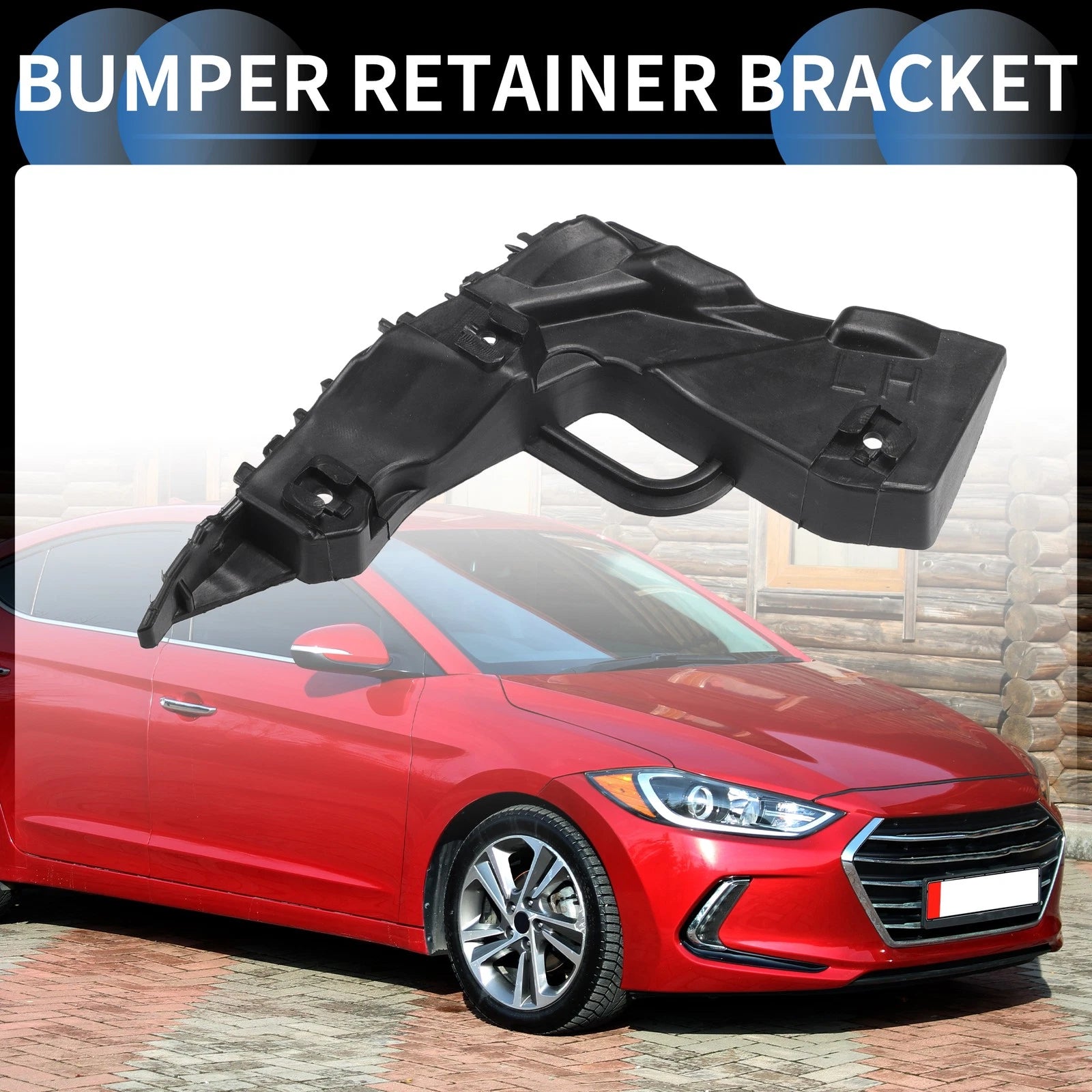 1pc Left Front Bumper Retainer Bracket No. 86513F2000 for Hyundai Elantra (2017–2018)