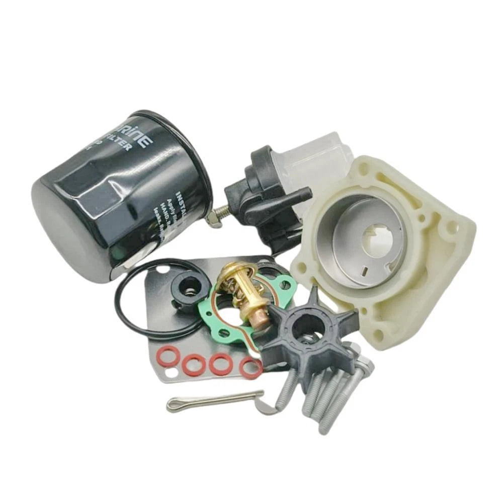 Water Pump Impeller Kit with Thermostat for Yamaha Outboard 20-25 HP