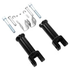 Black Rear Passenger Foot Pegs for Harley Softail Standard Low Rider (2018-2025)