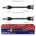 Set of 2 Rear CV Axle Shafts for Mazda Miata (1990–1993)