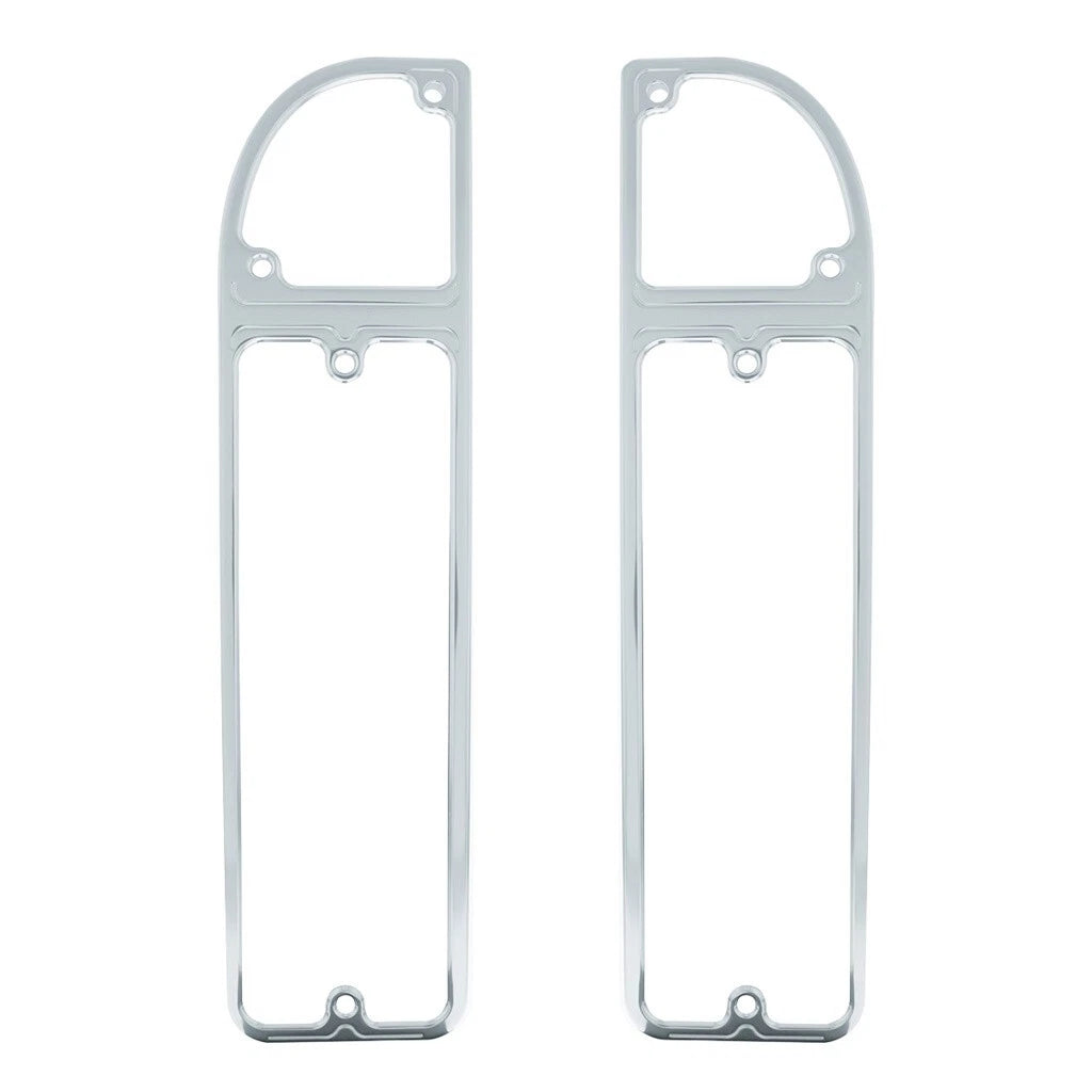 Tail Light Lamp Bezels Billet Aluminum Pair for 1967–1972 Chevy GMC Truck