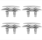 4X 6" Stainless Steel Pull Up Cleat for RV Yacht (Flush Mount)