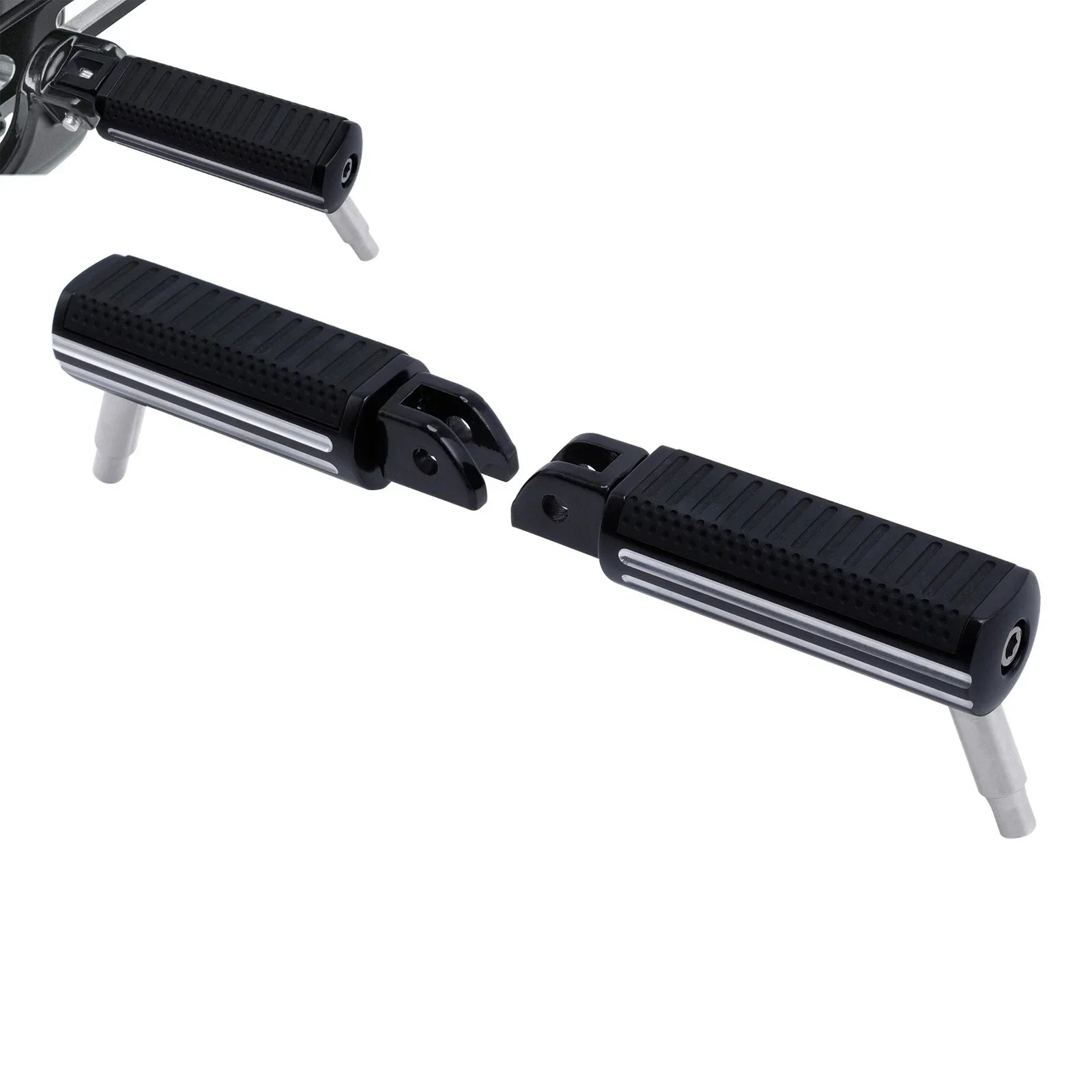Rider Driver Footpegs Pedals for Harley Fat Bob Low Rider (2018-2025)