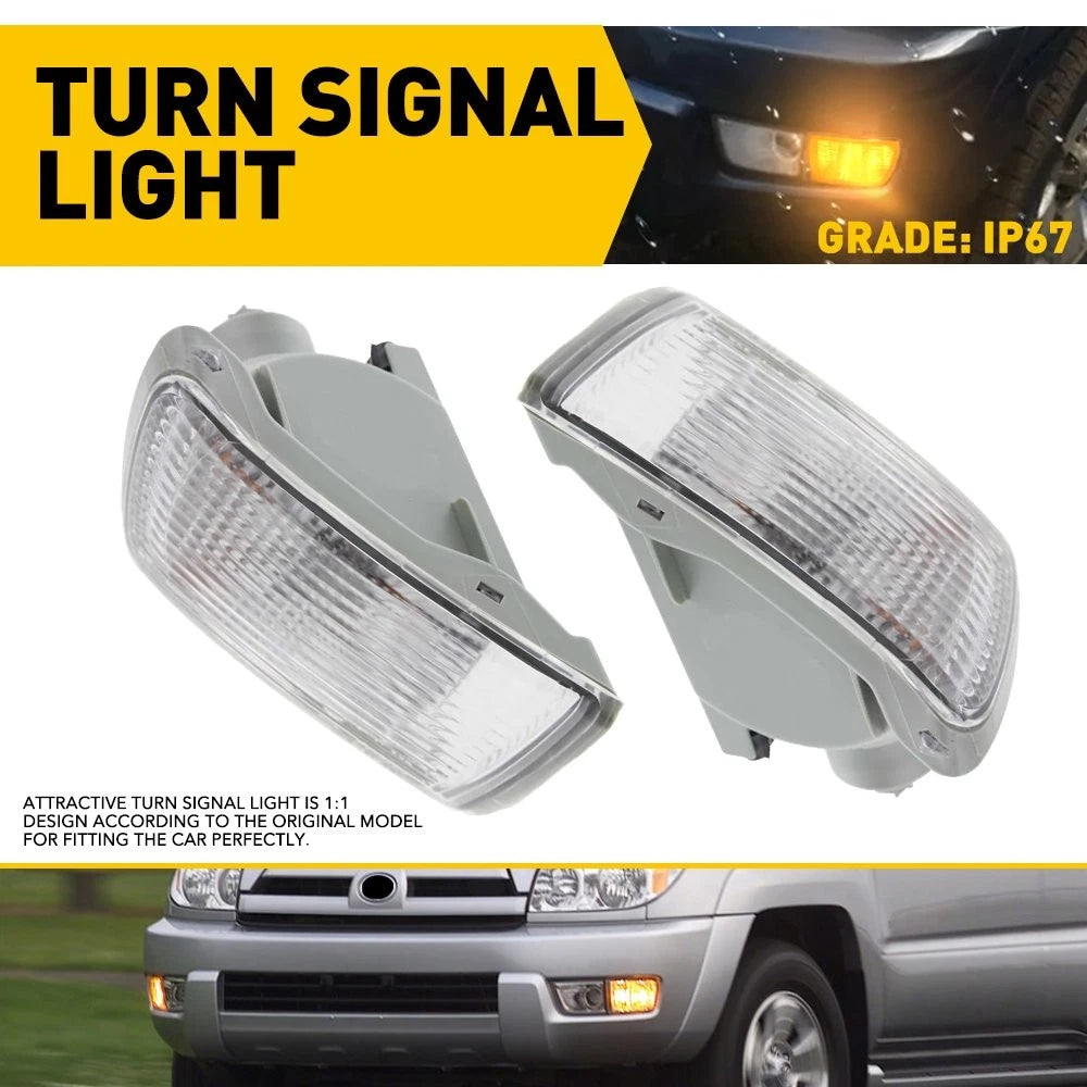 2X Front Turn Signal Light Bumper Lamp for Toyota 4Runner (2003–2005)