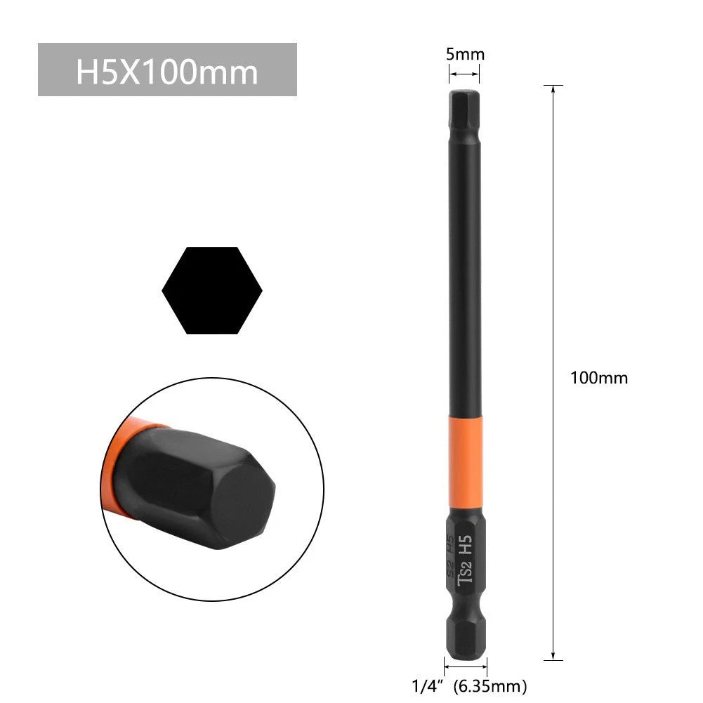 Electric Bit Screwdriver for (Hex, Alloy Steel)