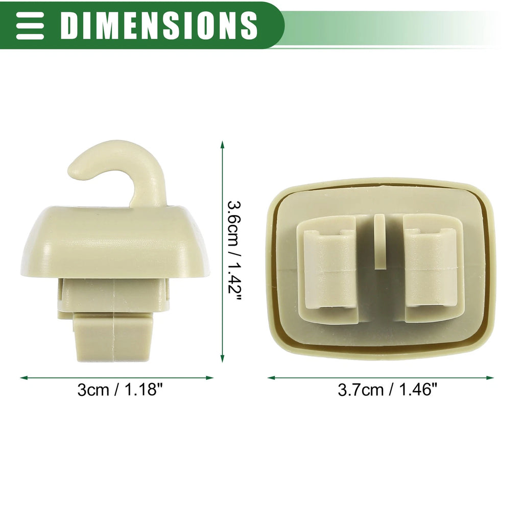 Sun Visor Holder Clip for Audi A6 Quattro (1998–2005) No. 4B0857562 Beige