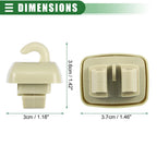 Sun Visor Holder Clip for Audi A6 Quattro (1998–2005) No. 4B0857562 Beige