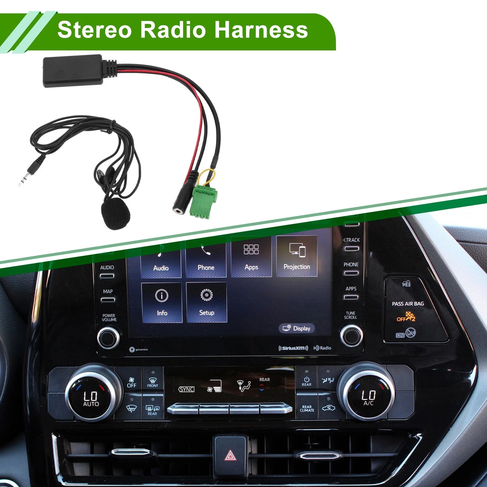 Stereo Radio Harness for Acura RDX TSX MDX CSX (2007–2016) with Microphone