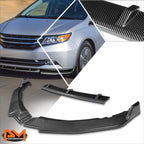 Carbon Fiber Look CK-Style Front Bumper Lip for Honda Odyssey (2011–2017)