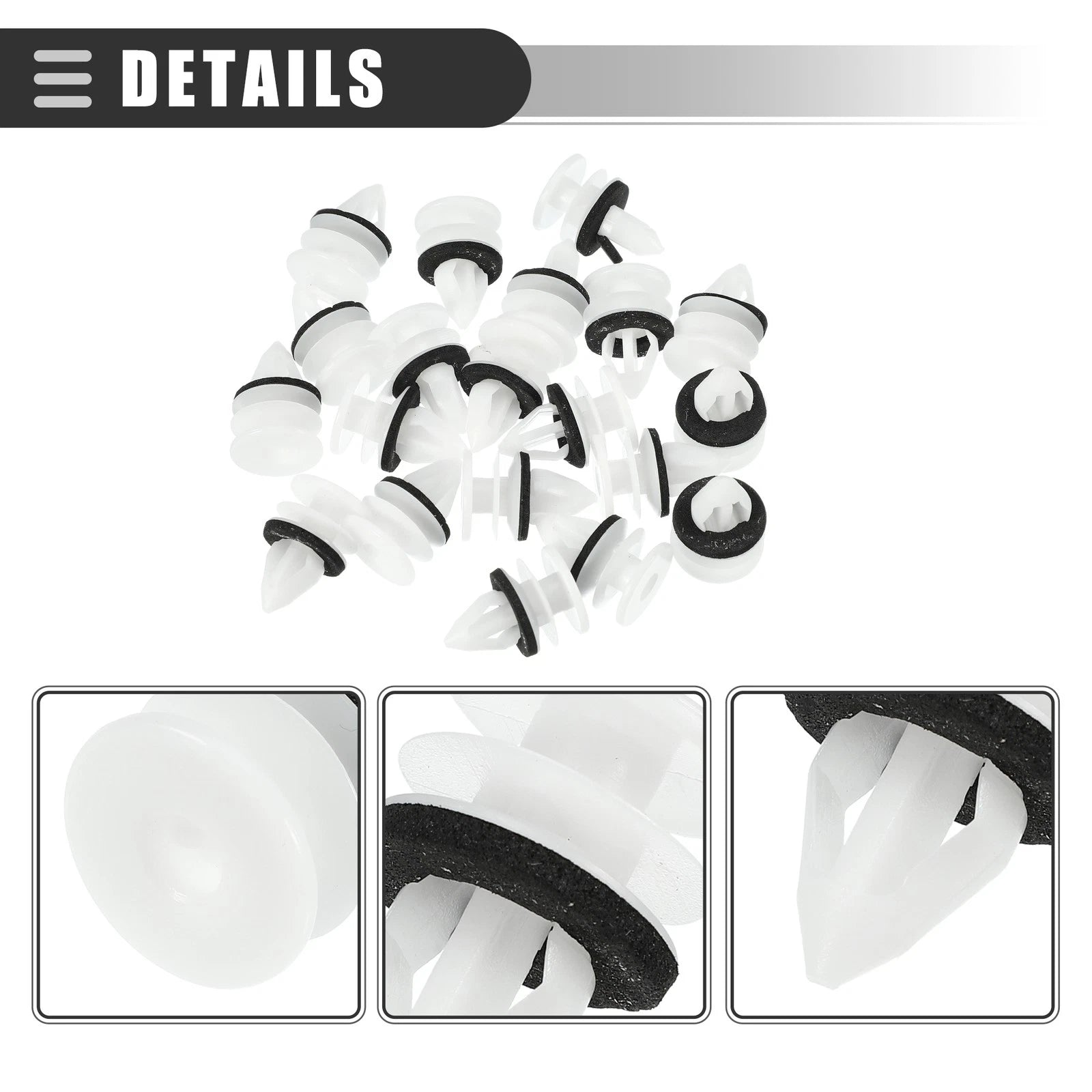20 Pcs Door Trim Panel Push Clips Retainer for Chevrolet (No. 11519031)