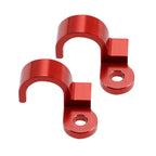 CNC Rear Brake Line Hose Clamps for Honda Super Hawk 1000 VTR1000F (1998–2005) Red