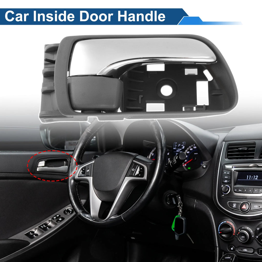 Front Driver Side Interior Door Handle for Toyota Sienna (2004–2010) Silver Tone