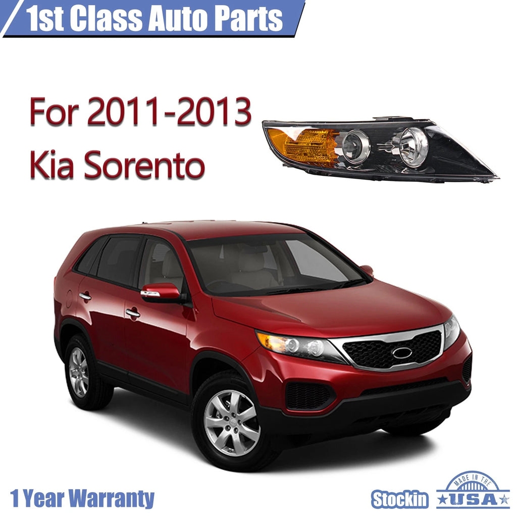 Headlight Assembly for Kia Sorento (2011-2013) Right Clear Lens