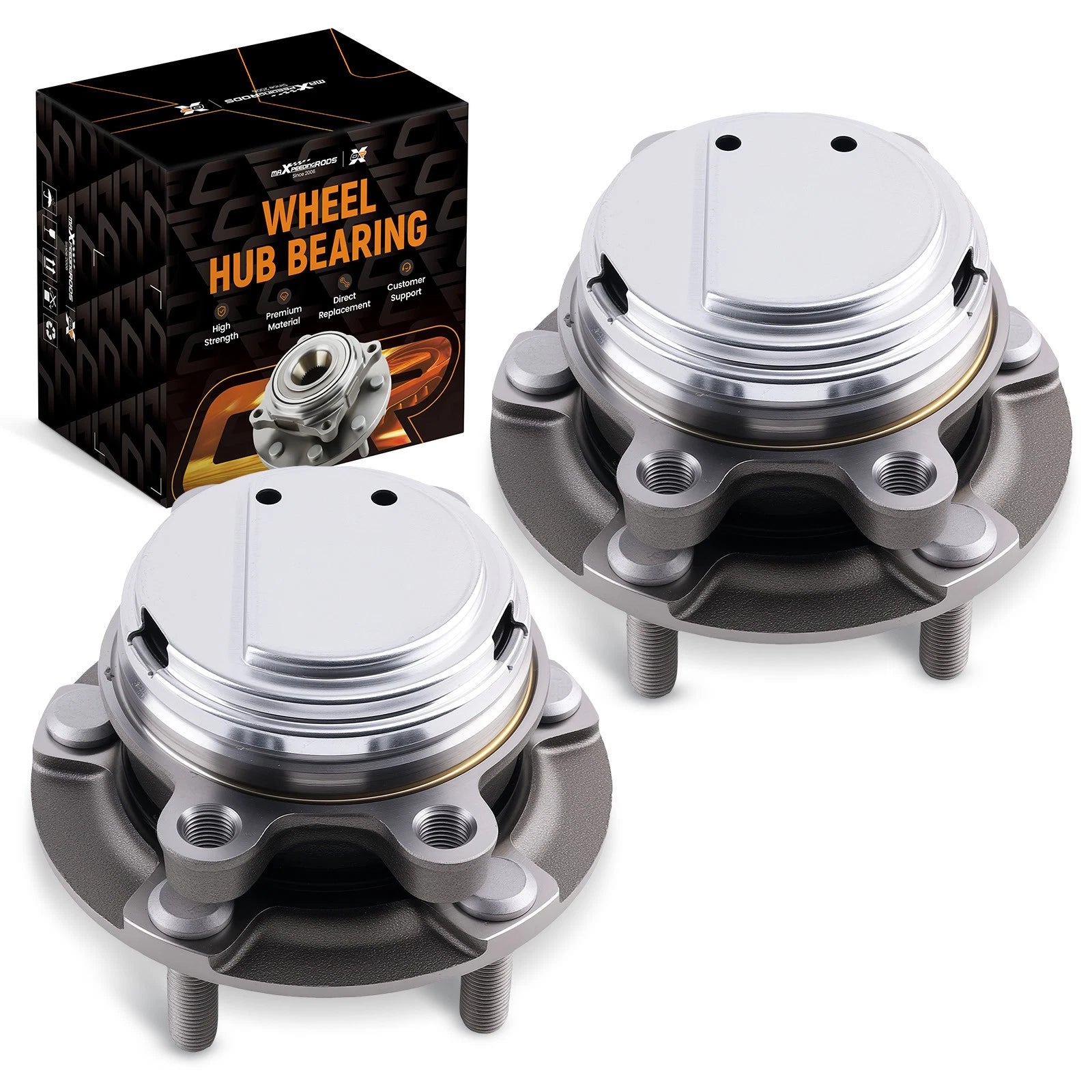 Front LH RH 5-Lug Wheel Hub Assembly for Infiniti M35 M45 (2006–2010) BR930890 RWD