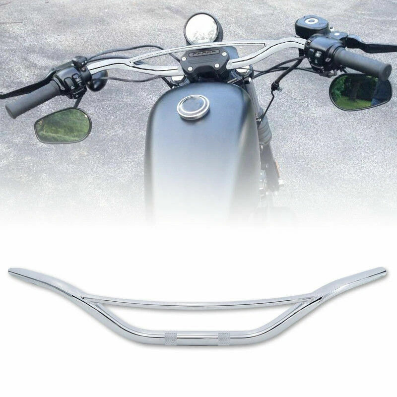 Chrome Handlebar for Harley Sportster XL1200X Dyna FXDWG Softail (2011–2023)