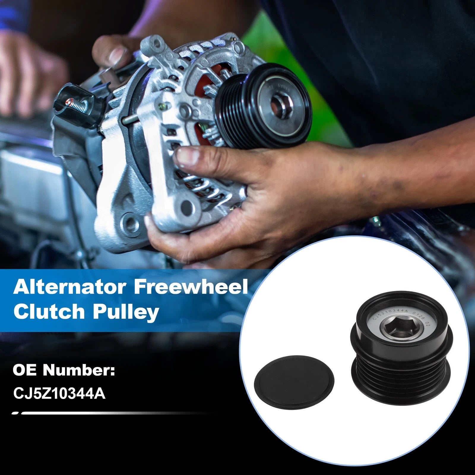 Alternator Freewheel Clutch Pulley for Ford Escape L4 1.5L (2017–2019)