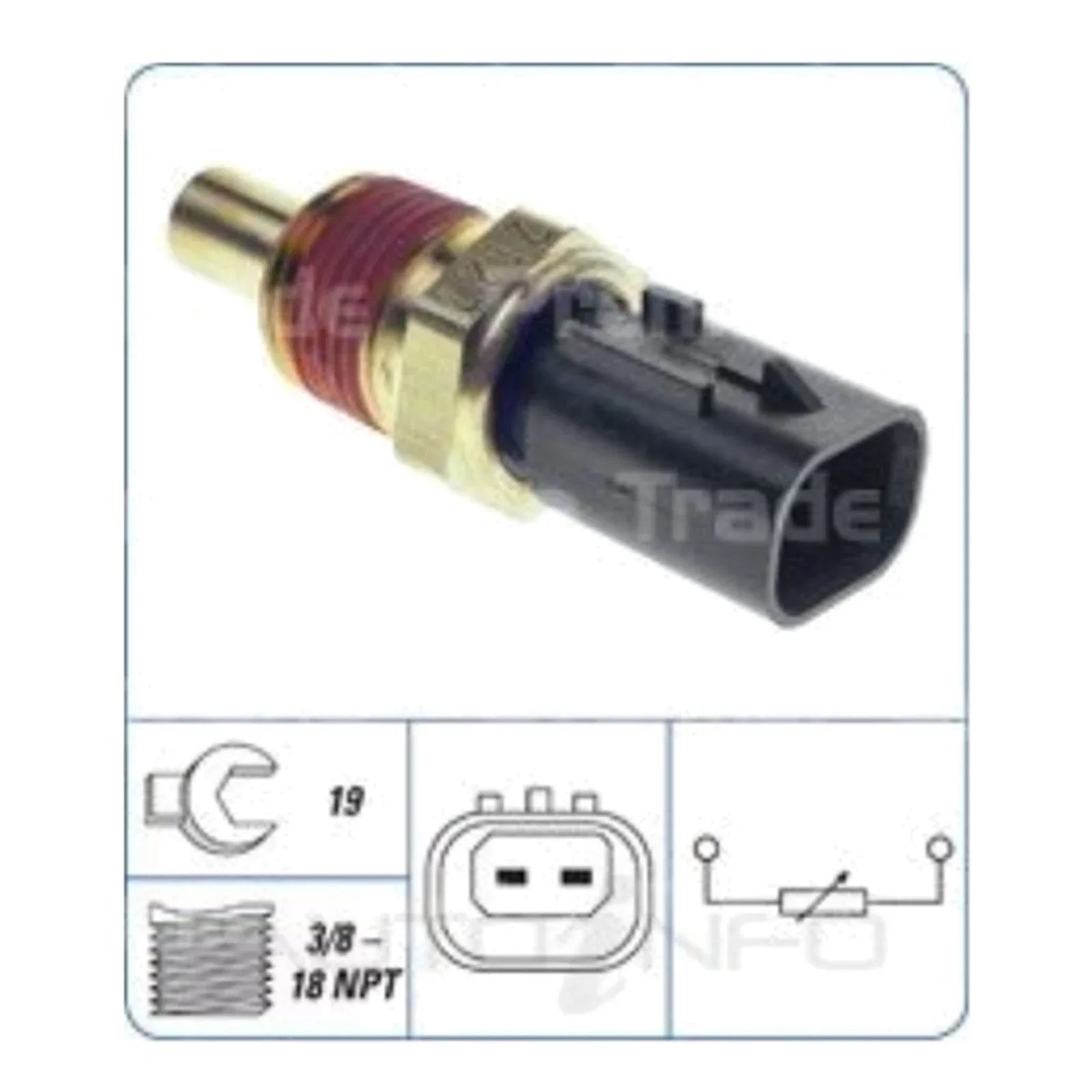 Coolant Temp ECU Sensor for Jeep Grand Cherokee WH WK V8 6.1L (2008-2019)