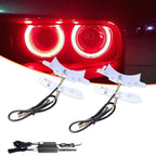 RGB-W LED Headlight Halo Ring Kit for Dodge Challenger (2015–2023)