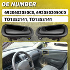 Inside Door Handle Set of 4 for Toyota Corolla Black