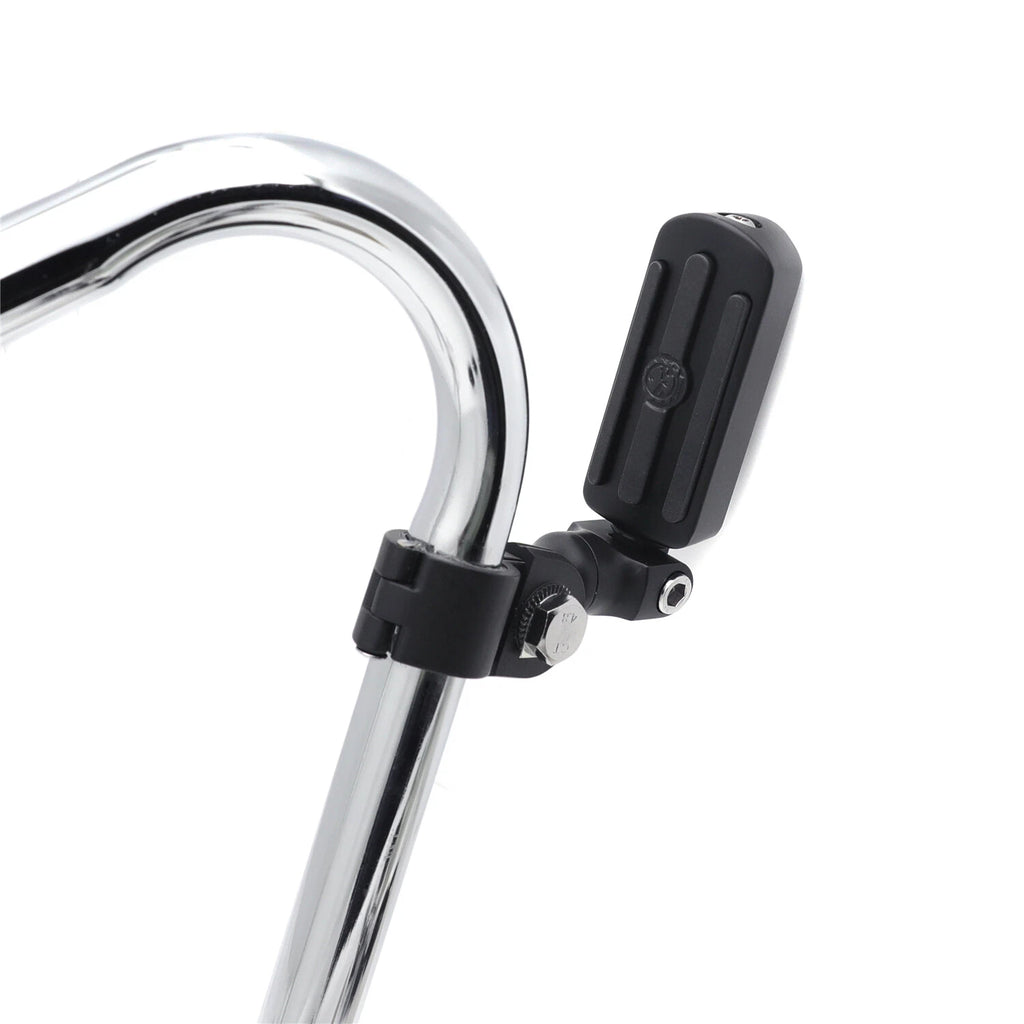 Black Streamliner Skull Foot Peg Kit for Honda GL1800 VT750 (2001–2023)