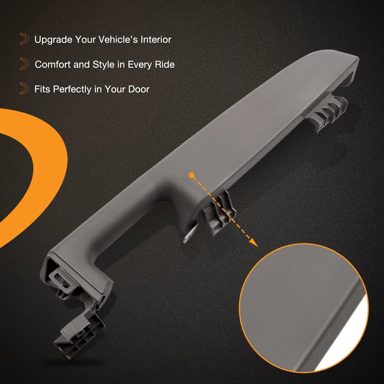 Driver Armrest Handle for Chevy Suburban Avalanche GMC (1999-2006) Gray