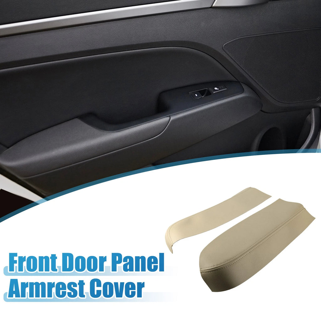 Set of 2 Front Door Panel Armrest Covers for Toyota Prius (2004–2009) Beige