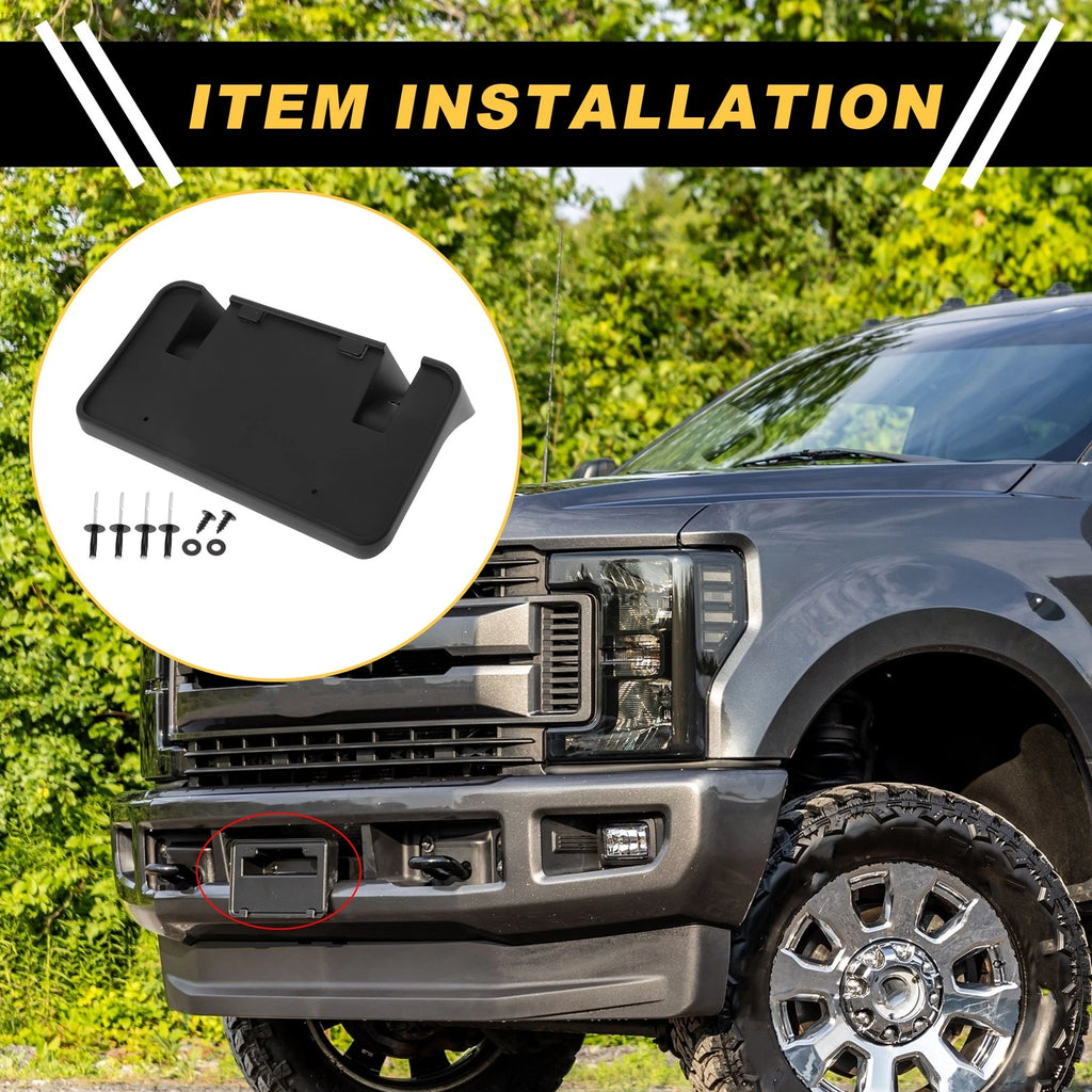 Set of 1 Front Bumper License Plate Bracket Holder for Ford F250 Super Duty (1999–2004)