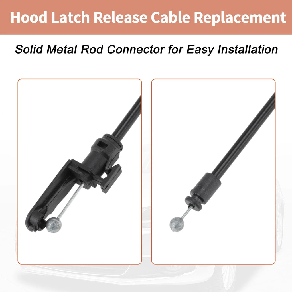 Front Hood Latch Release Cable for Volkswagen Jetta Sedan (2011–2017) No. 5C7823531