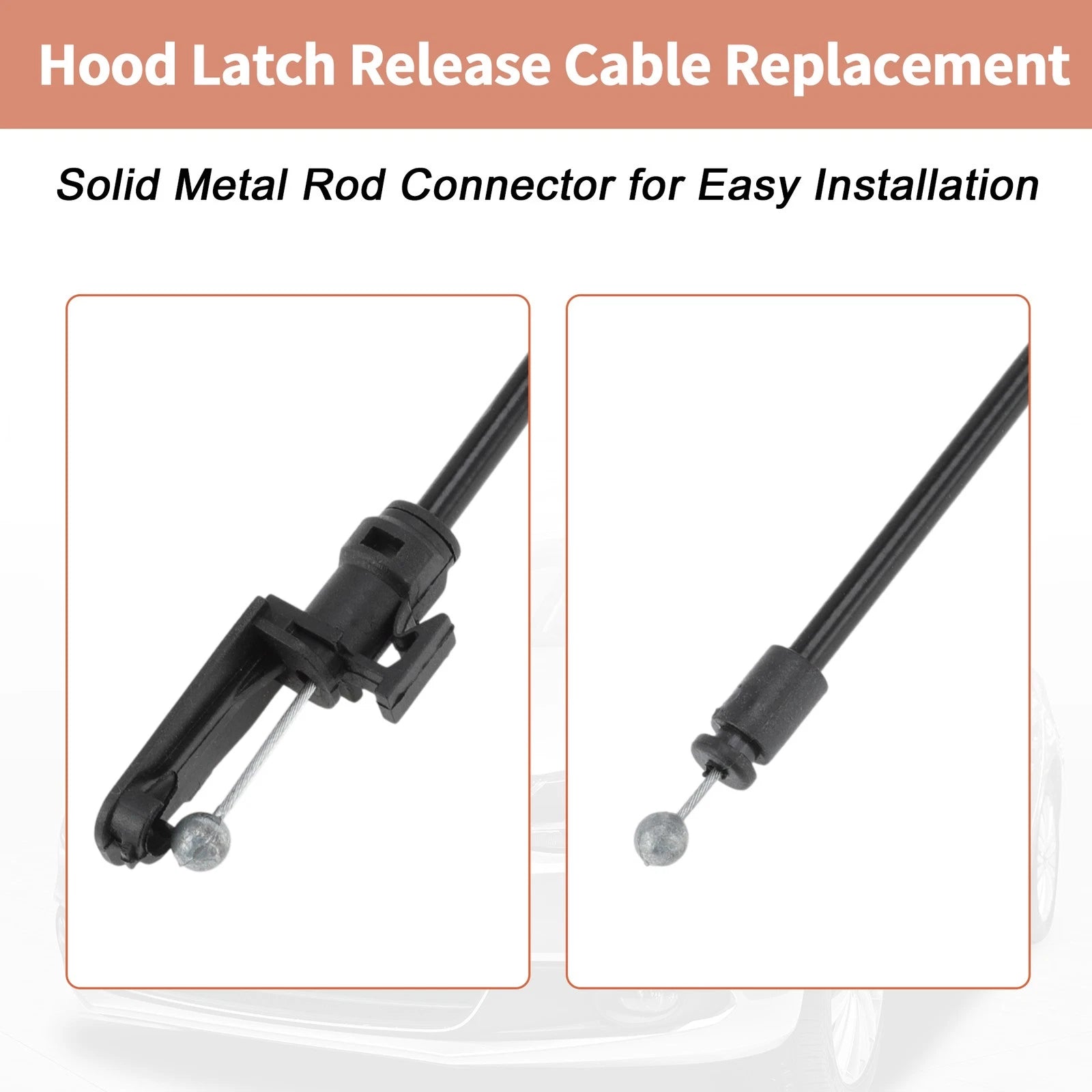 Front Hood Latch Release Cable for Volkswagen Jetta Sedan (2011–2017) No. 5C7823531