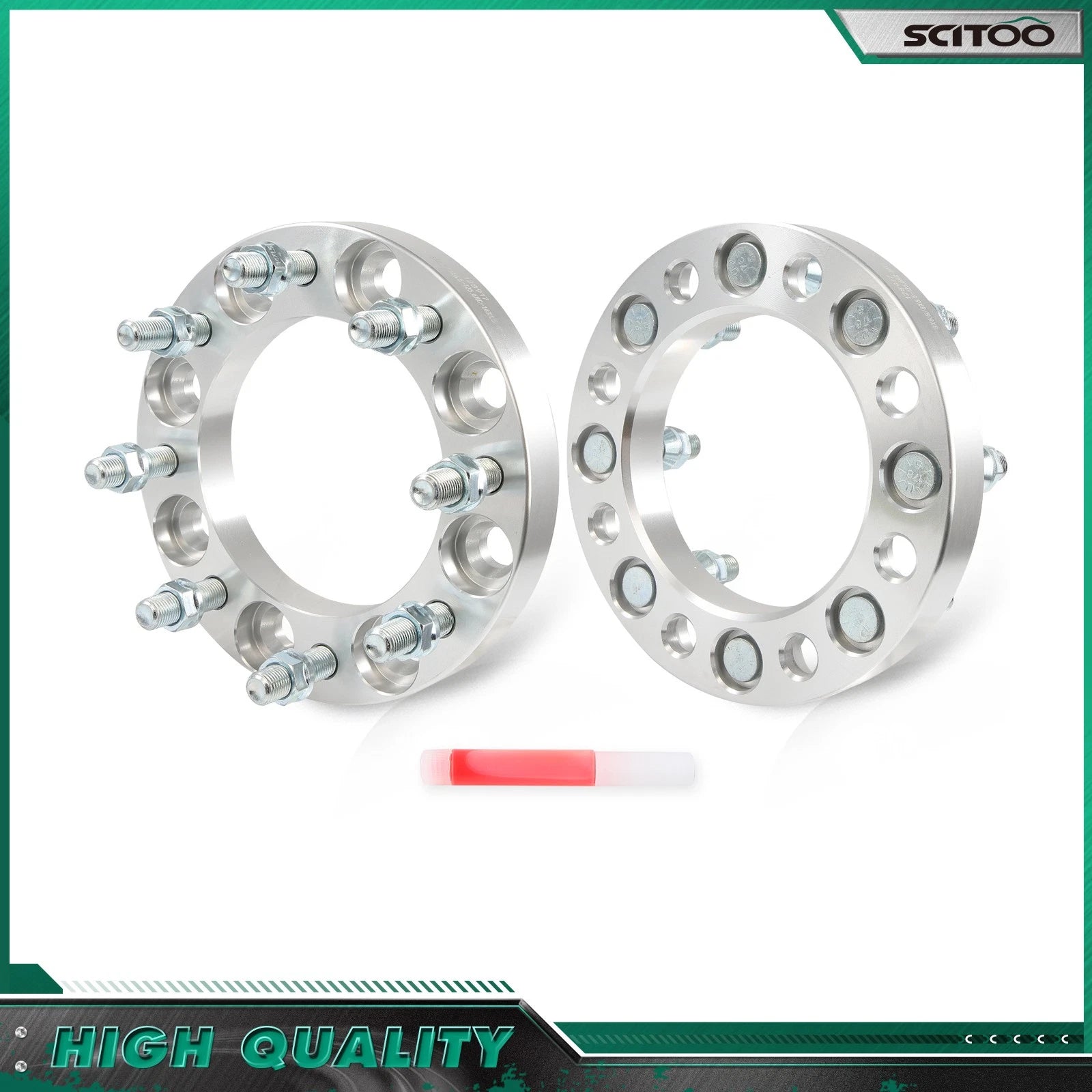 2X 8X6.5" 1" Wheel Spacers M14x1.5 125.6mm for Chevrolet Silverado 2500 3500 (2001–2023)