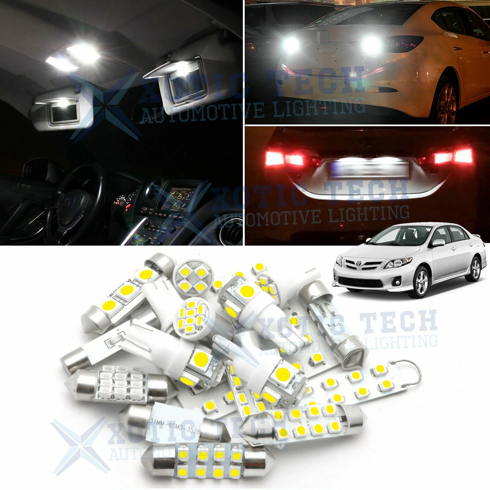 LED Light Kit Interior Package for Toyota Corolla (2003–2016)