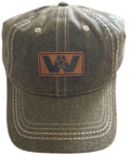 Western Star Cap with Leather Patch, Distressed Brown, Adjustable (2010–2023)