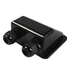 Black Double Wire Cable Entry Gland Box for Solar Panel RV Caravan