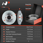 Drilled Brake Rotors & Ceramic Pads for Chevy Blazer GMC
