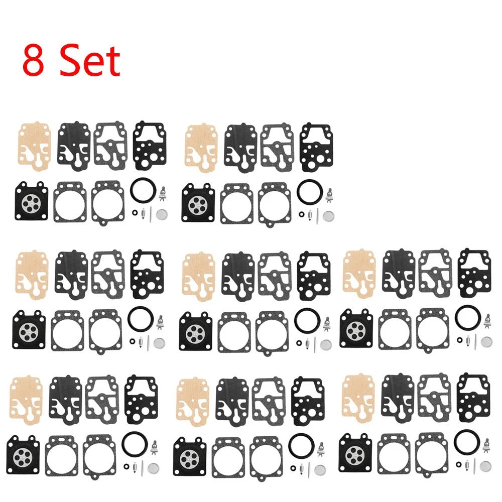 Set of 8 Carburetor Gasket Repair Kit for Walbro K20-WYJ Honda GX25 GX35