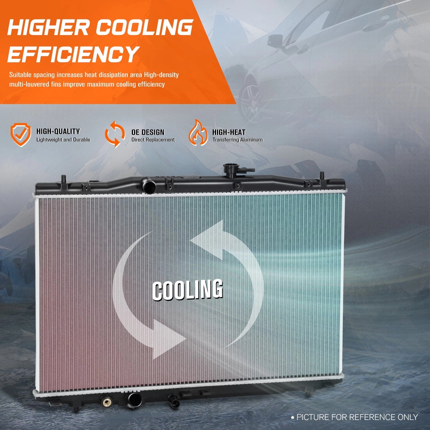 Full Aluminum Core Cooling Radiator for Acura RDX (2019–2024) DPI-13766