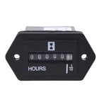 Gauge Hour Meter Black Mechanical Accessories for Engine Replacement