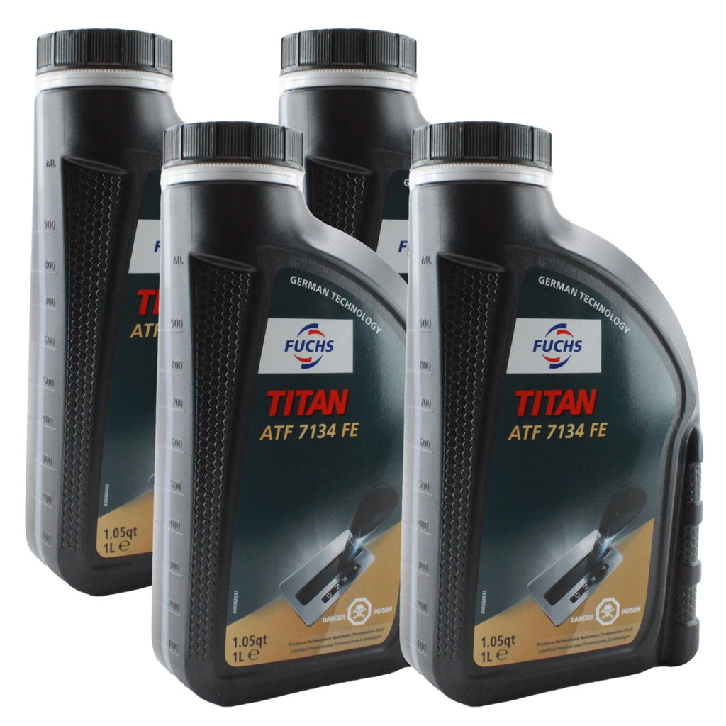 Set of 4 Fuchs TITAN ATF 7134 FE Blue Automatic Transmission Fluid for MB (N/A)