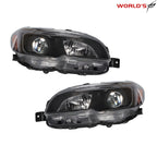 Set of 2 Halogen Headlights for Subaru WRX (2015–2021) Black