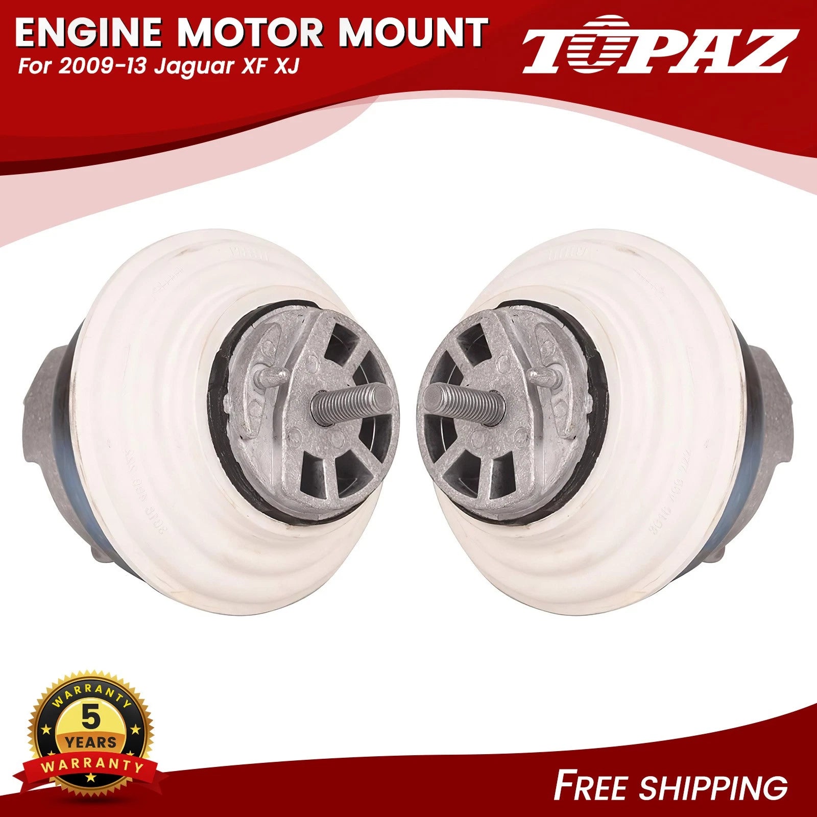 2X Engine Motor Mounts for Jaguar XF XJ 4.2L 5.0L (2009–2013)