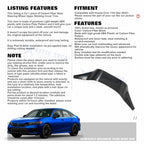 Carbon Fiber Pattern Driver Side Panel Cover for Honda Civic (2022-2025)