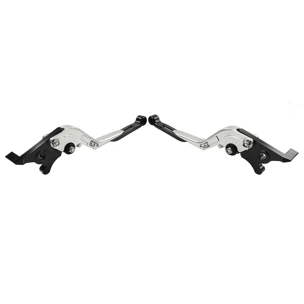 CNC Silver Extendable Brake Clutch Levers for Kawasaki ZX10R/RR/KRT/SE (16-20)