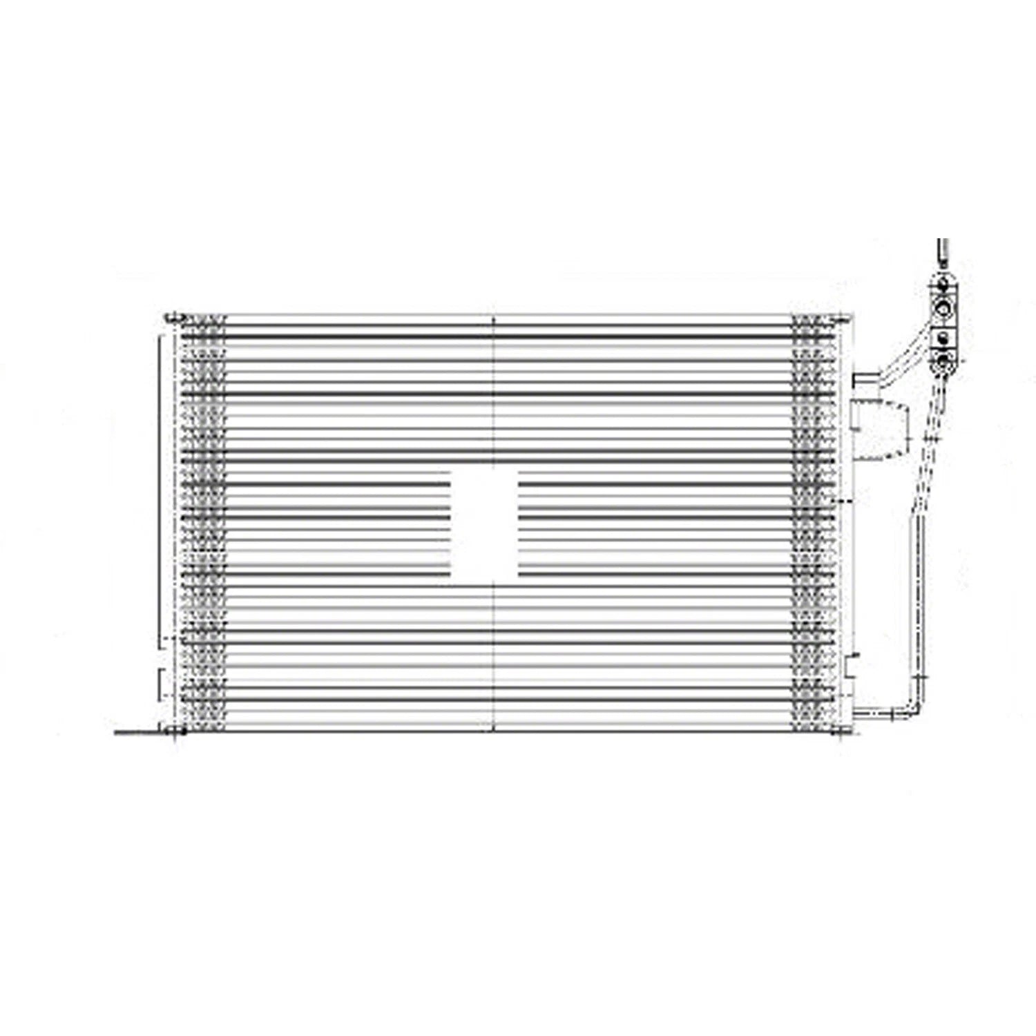 Replacement Condenser w/Receiver Drier (See compatibility Chart)