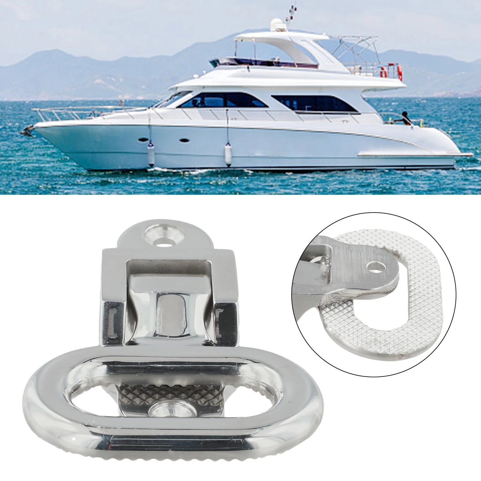 Portable Folding Steps for Boats and Vehicles (Stainless Steel)