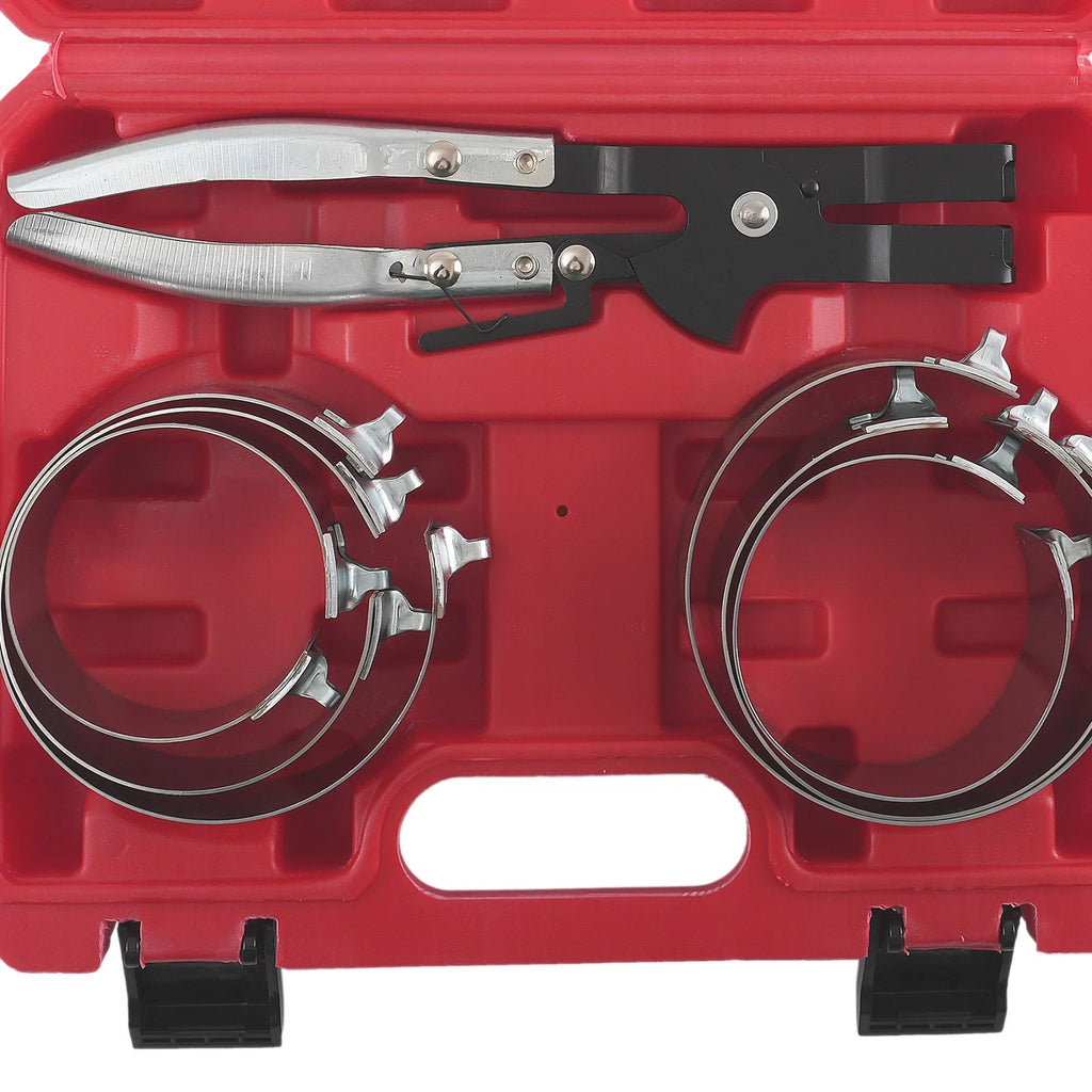 7-Piece Piston Ring Compressor Set for Car Engine Service (73-111mm)